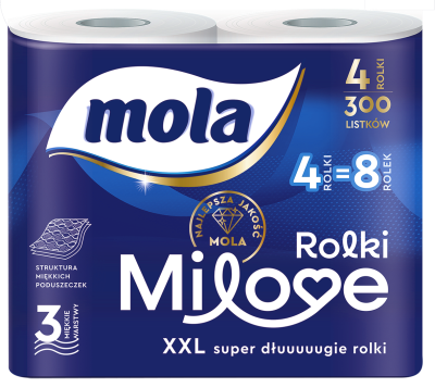 Mola Milove papier toaletowy 3-warstwowy 4 szt.