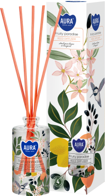 Bispol dz45s-344 Aura OWOCOWY RAJ dyfuzor zapachowy z kolorowymi patyczkami - 45ml