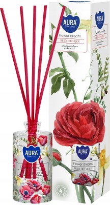 Bispol dz45s-345 Aura KWIATOWE MARZENIE dyfuzor zapachowy z kolorowymi patyczkami - 45ml