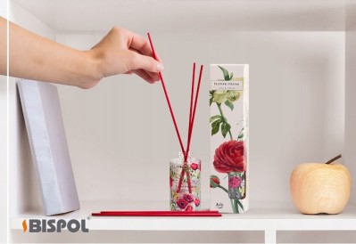 Bispol dz45s-345 Aura KWIATOWE MARZENIE dyfuzor zapachowy z kolorowymi patyczkami - 45ml