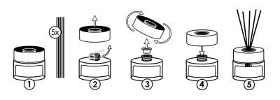Bispol dz50-328 Valpe PIŻMO & CYTRUSY dyfuzor zapachowy z patyczkami - 50ml
