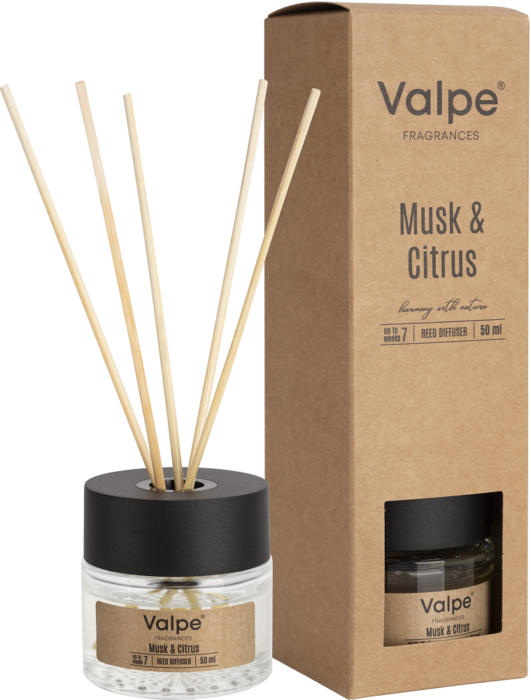 Bispol dz50-328 Valpe PIŻMO & CYTRUSY dyfuzor zapachowy z patyczkami - 50ml