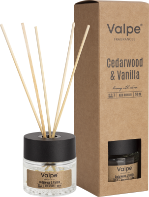 Bispol dz50-81 Valpe DRZEWO CEDROWE & WANILIA dyfuzor zapachowy z patyczkami - 50ml