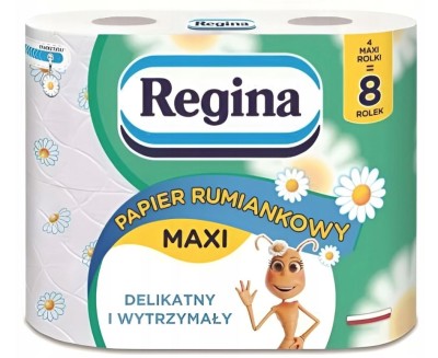 Regina rumiankowy maxi papier toaletowy 3-warstwowy 4 rolki 