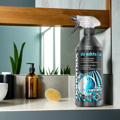 Nanomax Professional środek do czyszczenia szkła i okien w sprayu 1l