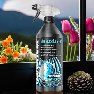 Nanomax Professional środek do czyszczenia szkła i okien w sprayu 1l