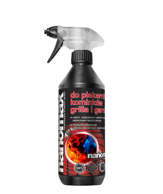 Nanomax Professional środek do czyszczenia piekarników, kominków i grilla w sprayu 500ml