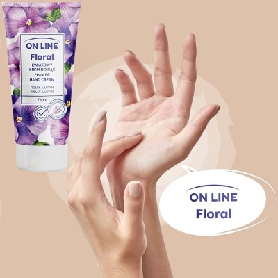 On Line Floral Violet i Lotus krem do rąk 75ml