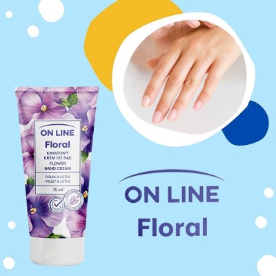 On Line Floral Violet i Lotus krem do rąk 75ml