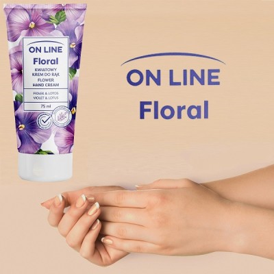 On Line Floral Violet i Lotus krem do rąk 75ml