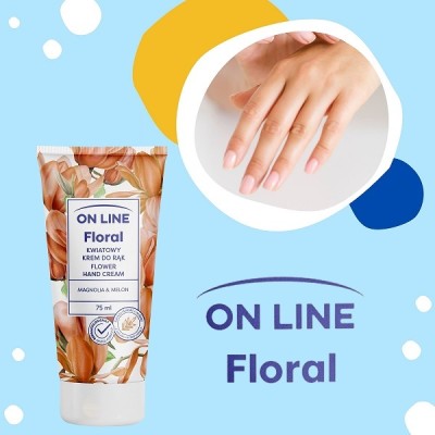 On Line Floral Magnolia i Melon krem do rąk 75ml