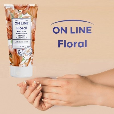 On Line Floral Magnolia i Melon krem do rąk 75ml