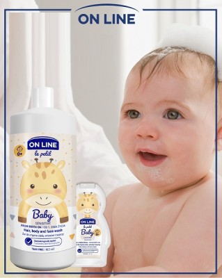 On Line Le Petit Baby Sensitive łagodny żel 3w1 do mycia ciała włosów i twarzy 850ml