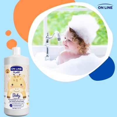 On Line Le Petit Baby Sensitive łagodny żel 3w1 do mycia ciała włosów i twarzy 850ml