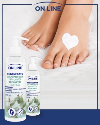 On Line Eukaliptus krem do stóp z dozownikiem 190ml