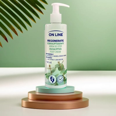 On Line Eukaliptus krem do stóp z dozownikiem 190ml
