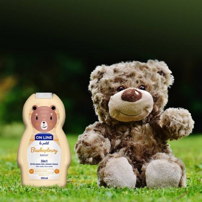 On Line Le Petit biszkoptowy 3w1 szampon żel i płyn do kąpieli dla dzieci 350ml
