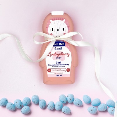 On Line Le Petit landrynkowy 3w1 szampon żel i płyn do kąpieli dla dzieci 350ml