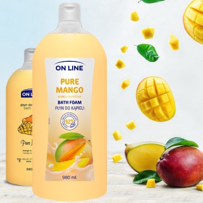On Line Pure Mango płyn do kąpieli 980ml