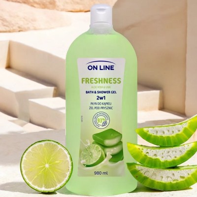 On Line Freshness 2w1 żel i płyn do kąpieli 980ml