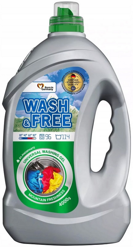 Wash & Free Mountain Freshness żel do prania 4kg