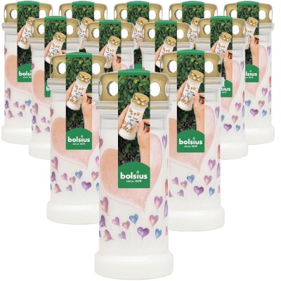 Bolsius Baloniki znicz z metalowym deklem 12 sztuk