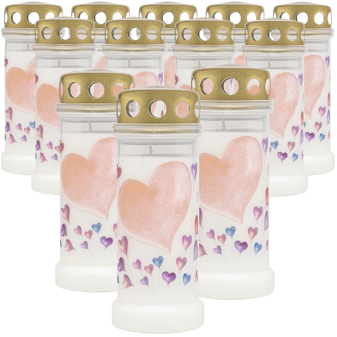 Bolsius Baloniki znicz z metalowym deklem 12 sztuk