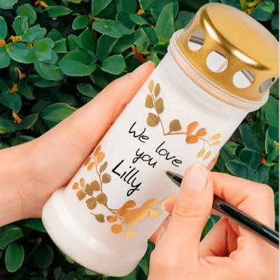 Bolsius Miś znicz z metalowym deklem 12 sztuk