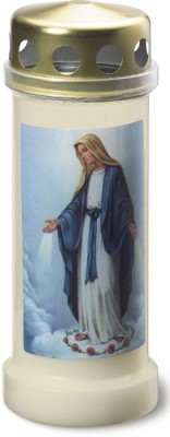 Bolsius Maria znicz z metalowym deklem 12 sztuk