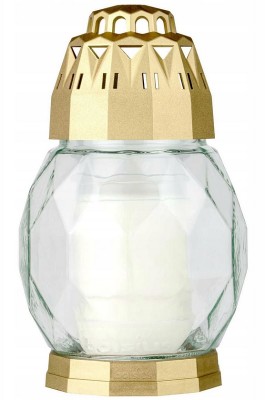 Bolsius Diamond Złoto przezroczysty lampion 6 sztuk