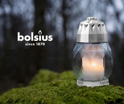 Bolsius Diamond Złoto przezroczysty lampion 6 sztuk