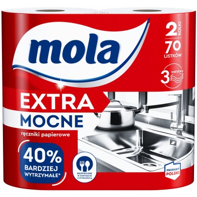 Mola Extra Mocne ręcznik kuchenny 2 rolki