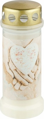 Bolsius Dłonie znicz z metalowym deklem 12 sztuk