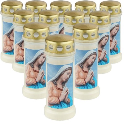 Bolsius Maria Modląca znicz z metalowym deklem 12 sztuk
