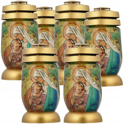 Bolsius Witraż lampion 3s 03 znicz 6 sztuk