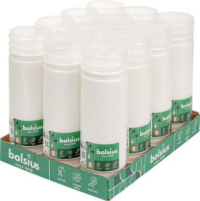 Bolsius wkład parafinowy RP8 zgrzewka 12 sztuk (170h)