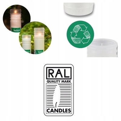 Bolsius wkład parafinowy RP4W zgrzewka 12 sztuk (79h)