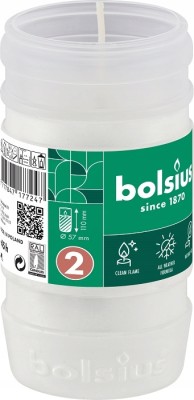 Bolsius wkład parafinowy do zniczy  RP2 zgrzewka 20 sztuk (45h)