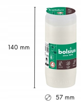 Bolsius wkład olejowy RC4 zgrzewka 20 sztuk (75h)