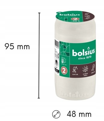 Bolsius wkład olejowy do zniczy RC2 zgrzewka 30 sztuk (40h)