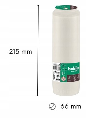 Bolsius wkład olejowy  do zniczy RC8 zgrzewka 15 sztuk (170h)