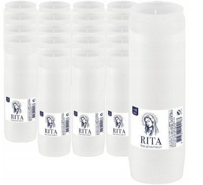 Bolsius Rita nr 4 wkład parafinowy do zniczy 88 godzin 20 sztuk