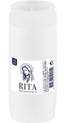 Bolsius Rita nr 3 wkład parafinowy do zniczy 68 godzin 20 sztuk
