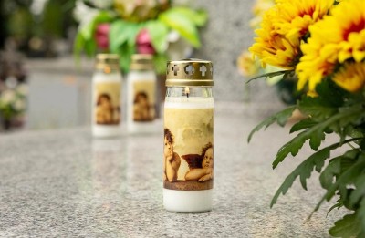 Bispol WG4D-02 Anioł znicz szklany 24 sztuki