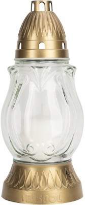 Bispol 3038 bezbarwny znicz szklany 5 sztuk