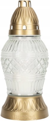 Bispol 3039 bezbarwny znicz szklany 5 sztuk