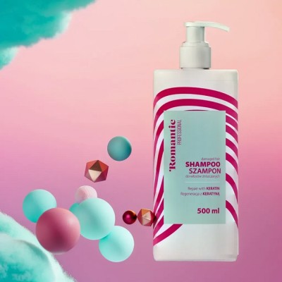 Romantic Professional Keratin regenerujący szampon do włosów 500ml