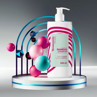 Romantic Professional Keratin regenerujący szampon do włosów 500ml