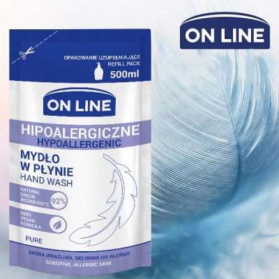 On Line Pure hipoalergiczne mydło w płynie zapas 500ml
