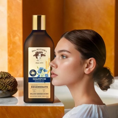 Mrs. Potter's potrójna moc ziaren szampon do włosów zniszczonych 390ml